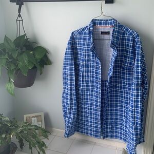Orvis plaid button down
